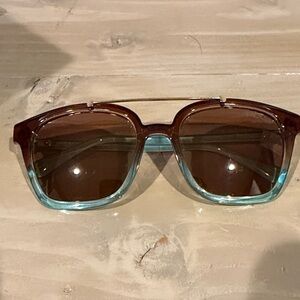 Lilly Pulitzer Brown and Blue Sunglasses
